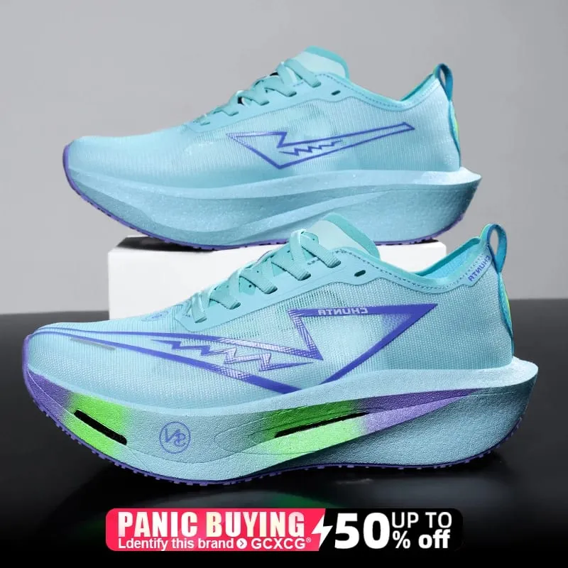 Running Shoes Carbon Board Speciality Marathon Men Sports Breathable Lightweight Women's Comfortable Nonskid Chunta Sneakers — image 4
