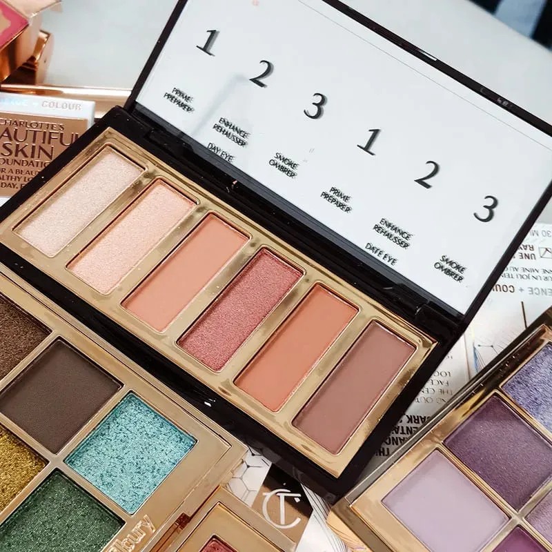 Luxury Charlotte Tilbury Brand Makeup 6 Colors Eye Shadow Disc 8.2g Matte Pearl Finish Naked Color Series Beauty Eye Cosmetics — image 4