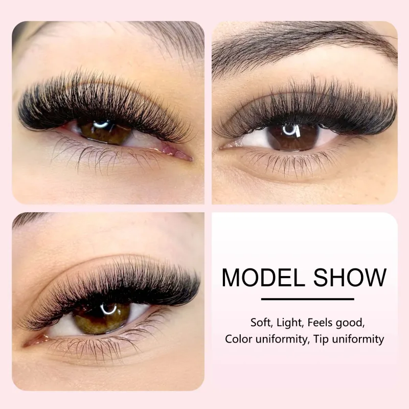 CoMango Easy Fan Lashes Extension DIY 2d/3d/4d/10d Faux Mink Blooming Eye Lash Extensions 0.03/0.05/0.07 Makeup Lashes — image 5