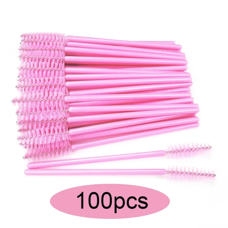 50/100/300/500pcs Eyebrow Eyelash Brushes Eyelash Spoolies Mascara Wands Applicator for Eyelash Extension Makeup Tool LAUKISS — image 20
