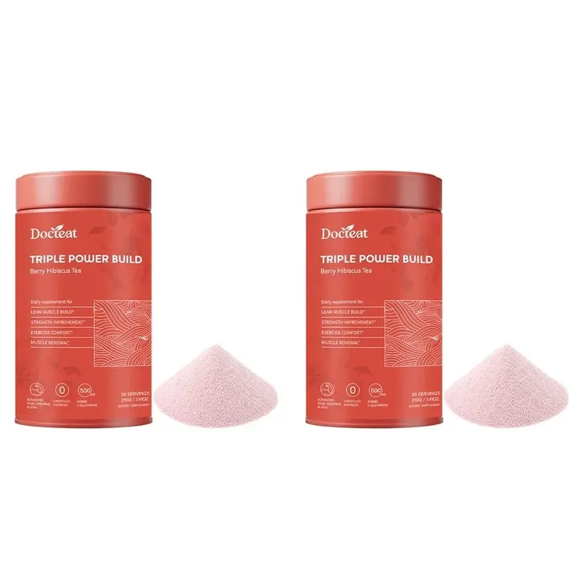 Docteat Triple Power Build 크레아틴 파우더, 크레아틴 HCL 크레아틴 일수화물 전해질 수화 혼합물 30회 제공량 — image 8