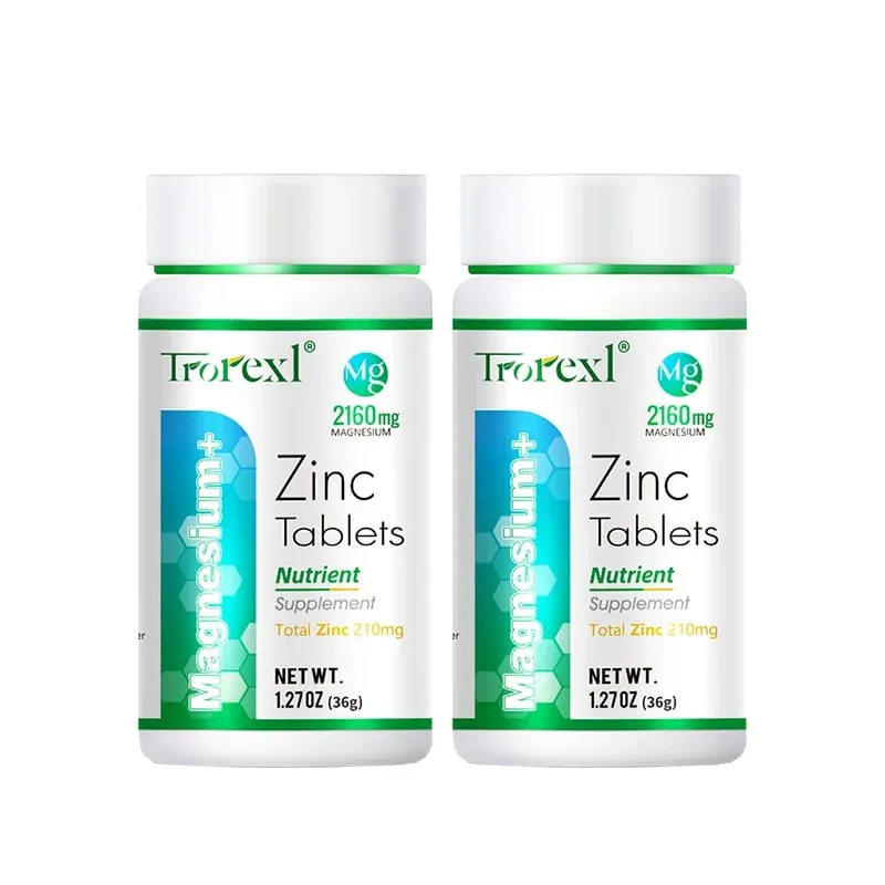 Nejlepší doplněk hořčíku a zinku 60 tablet Zvyšuje vitalitu Imunitní zdraví — image 8