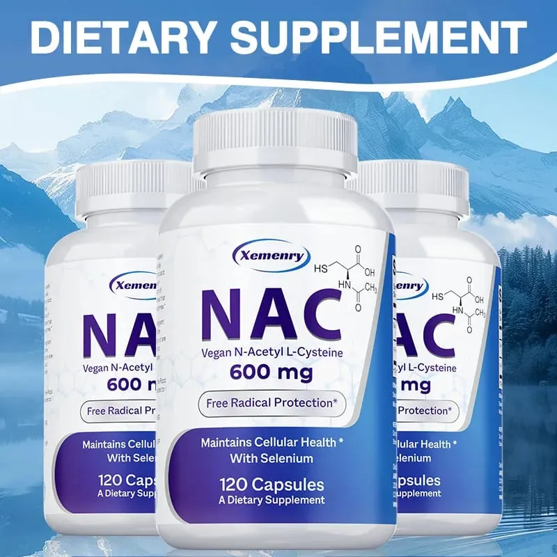 NAC Supplements - Promote Liver and Kidney Detoxification & Repair Liver and Kidney & Respiratory Health Enhances Immune — image 1