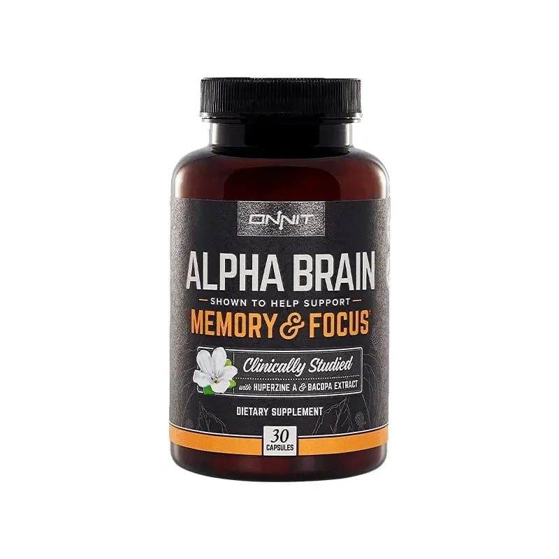 Alpha Brain Supplement - Helps Maintain Brain Cells May Improve Memory Concentration and Cognitive Processing Speed