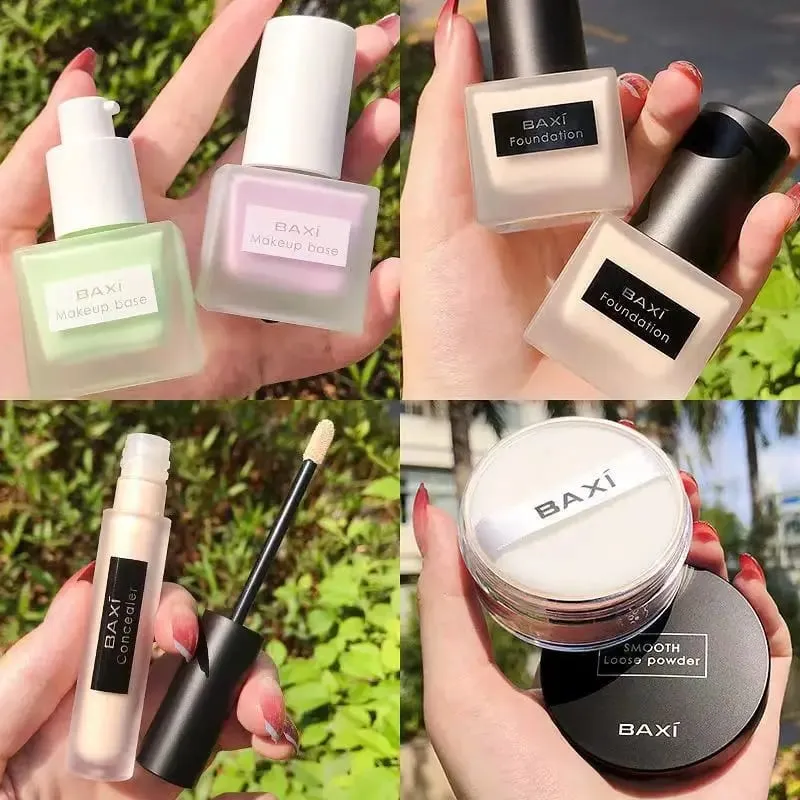 Make Up Face Powder Matte Makeup Foundation Cream for Face Professional Concealing Dark Circle Liquid Corrector Cream Cosmetic