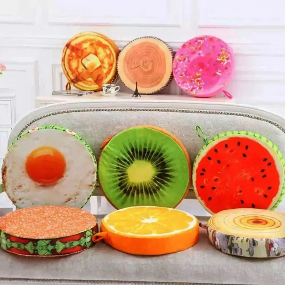 Comfortable Soft Toy Garden Dining Outdoor Sofa Round Chair Cushions Fruit Seat Pads Seat Pads — image 3