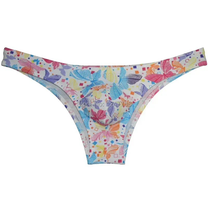 Mens Nylon Briefs Mens Bikini Briefs Underwear Cheeky Briefs Low-rise Swimwear Hipster Mini Trunks Panties Mens Lingerie
