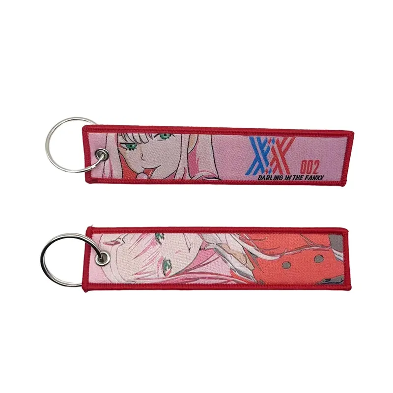 Embroidery Cool Eagle Beak Keychain Lanyard Anime Manga Series Badge Holder USB Pendant Portable Key Lanyard Accessories