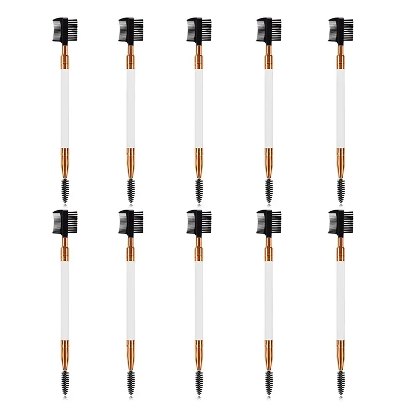 3/10 PC 1PC Double Ended Eyebrow Comb Brush Beauty Makeup Brushes Eyelash Applicator Professional Make Up Tool — image 13