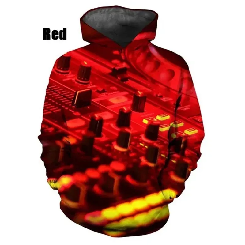 Новые модные толстовки с 3D принтом DJ Pattern для мужчин, повседневные пуловеры, толстовки, топы, мужские уличные толстовки большого размера, Ropa Hombre — image 9