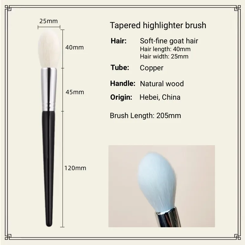 Highlighter Brush Makeup Natural Goat Hair Make Up Brushes Beauty Tools