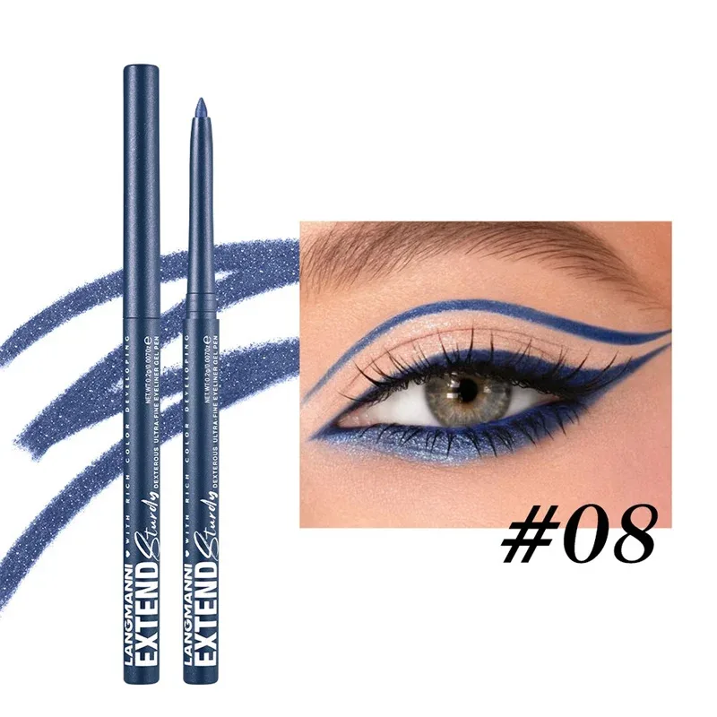 Waterproof Eyeliner Gel Pencil Gold Brown Lying Silkworm Pen Soft Easy Wear High Pigment Matte Eyeliner Lasting Shiny Eye Makeup — image 15