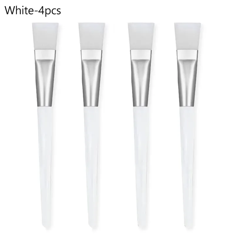 12/6/2pcs Facial Mask Brushes Set Face-Mask Applicator Soft Facial Application Brush with Clear Plastic Handle for Skin Care — image 13