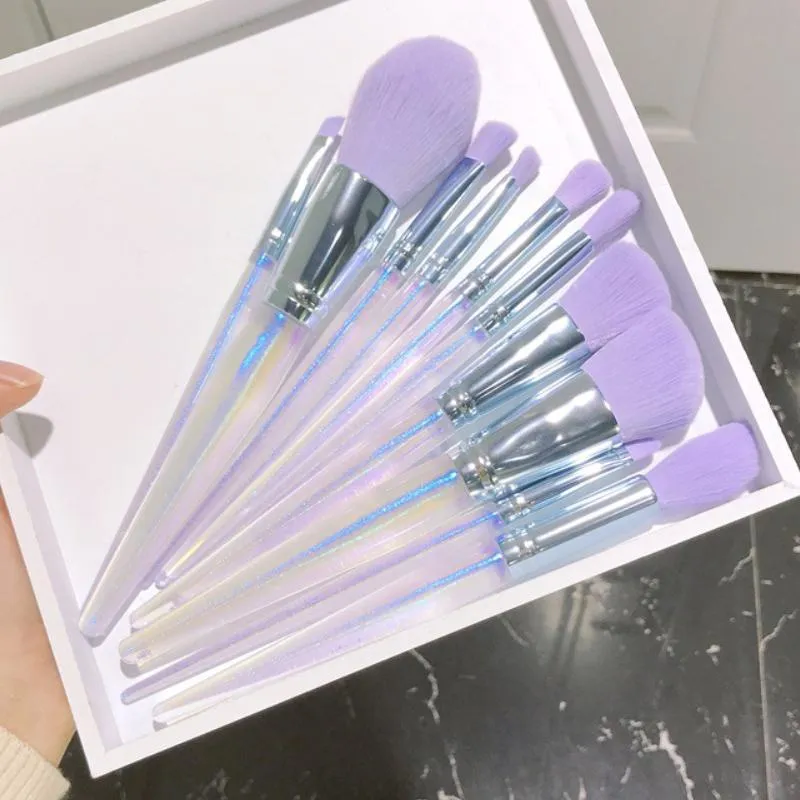 10 Pcs/set Fashion Makeup Brushes Sets Eye Shadow Powder Foundation Highlighter Eyebrow Brush Professional Tool — image 5