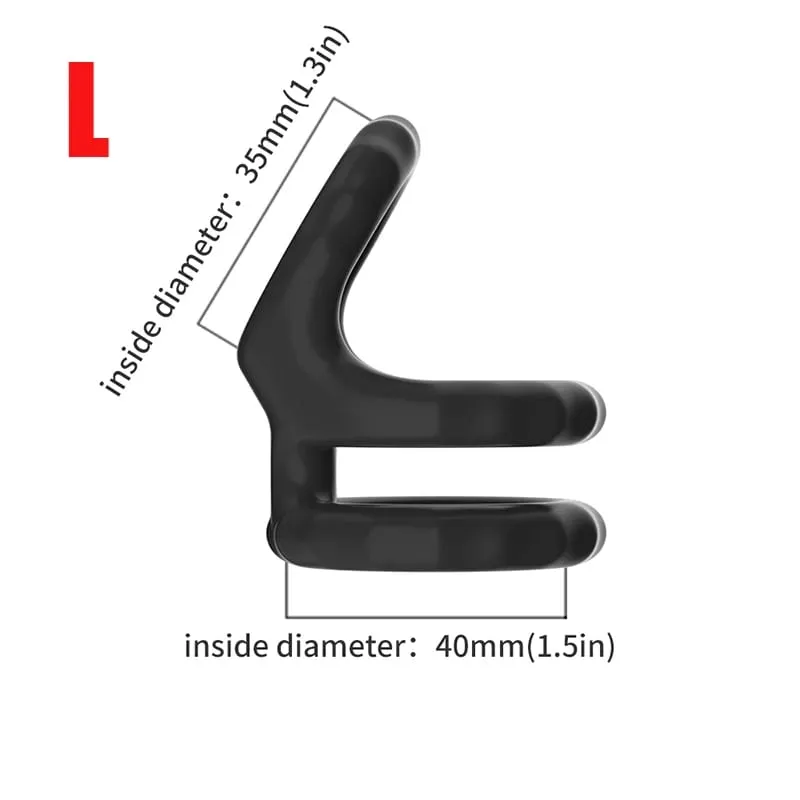 Silicone Semen Lock Ring Male Penis Ring Adjustable Delay Ejaculation Lasting Scrotum Lock Ring Sex Toys for Men Adult Products