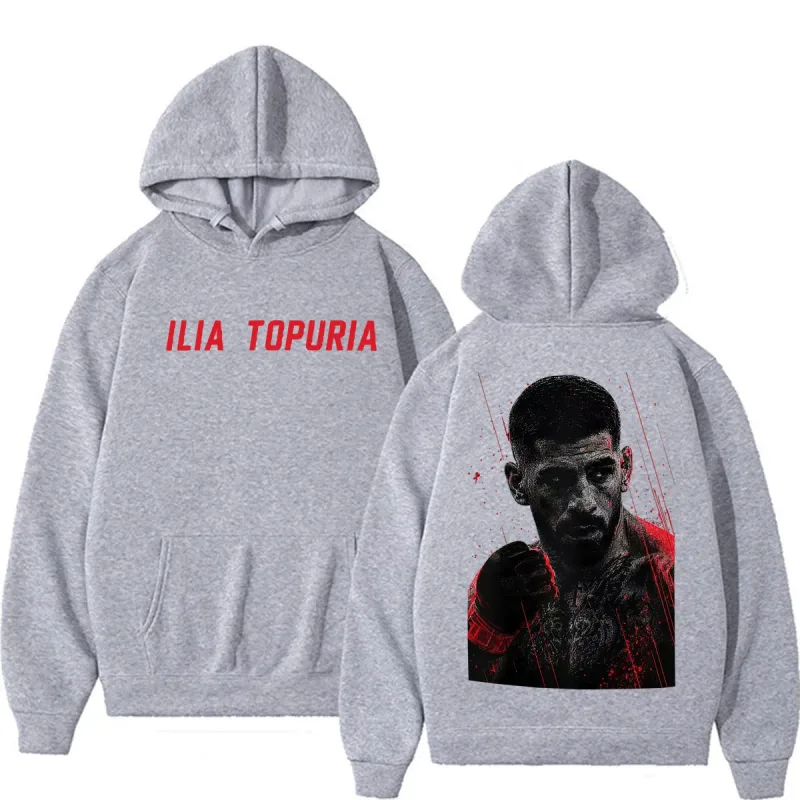 Ilia Topuria El Matador sudaderas con capucha gráficas Vintage ropa de hombre sudaderas estéticas de violencia jerséis casuales de lana ropa de calle — image 5