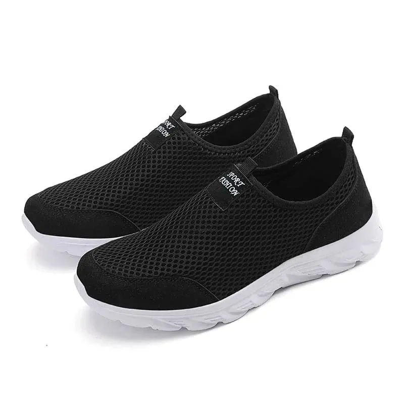 Men's Sneakers Lightweight Breathable Air Mesh Casual Running Shoes Non Slip Comfortable Slip on Sneakers for Men
