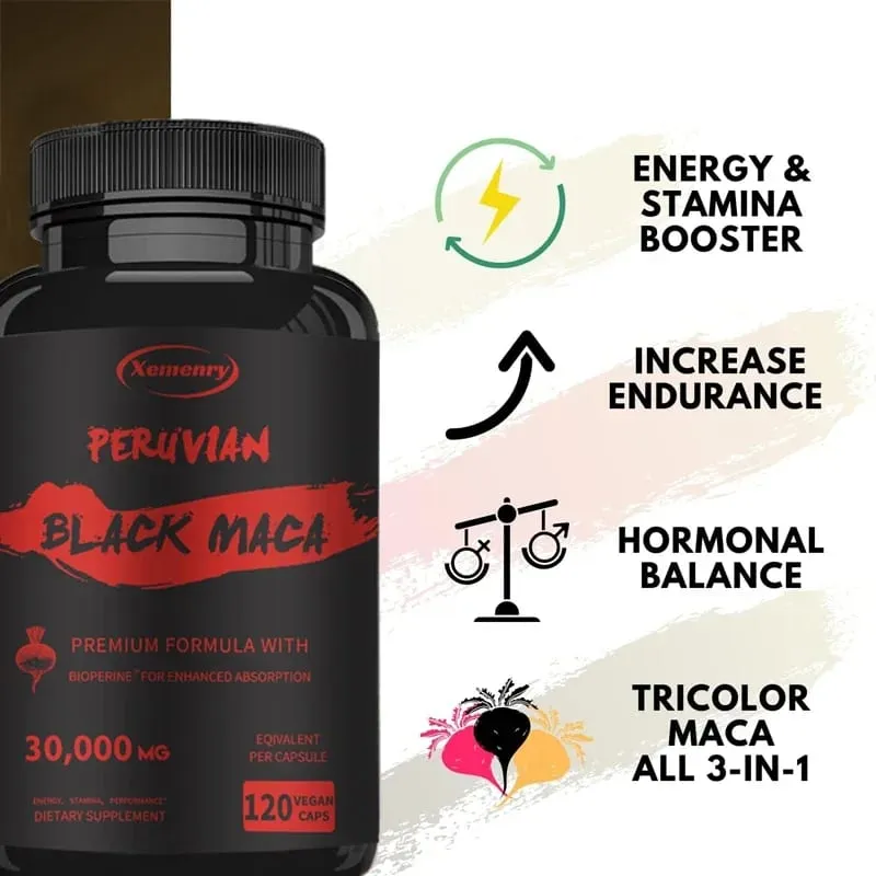 Maximum Strength Black Maca Root - 30 000 Mg - Gelatin Maca Root Extract From Peru — image 6