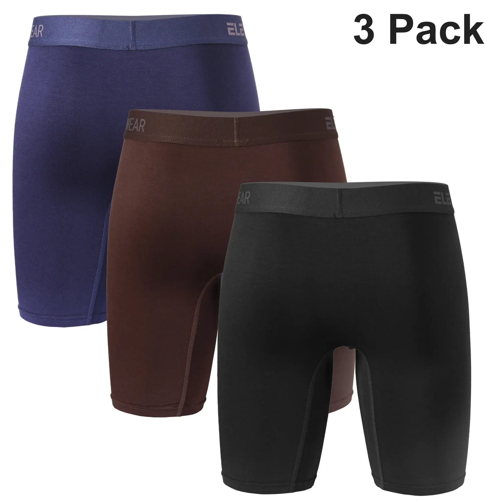 3 Pack Men Modal Underwear With Opening Up Breathable Mens Boxershorts Men's Panties Underpants Plus Size Boxers Brief — image 5
