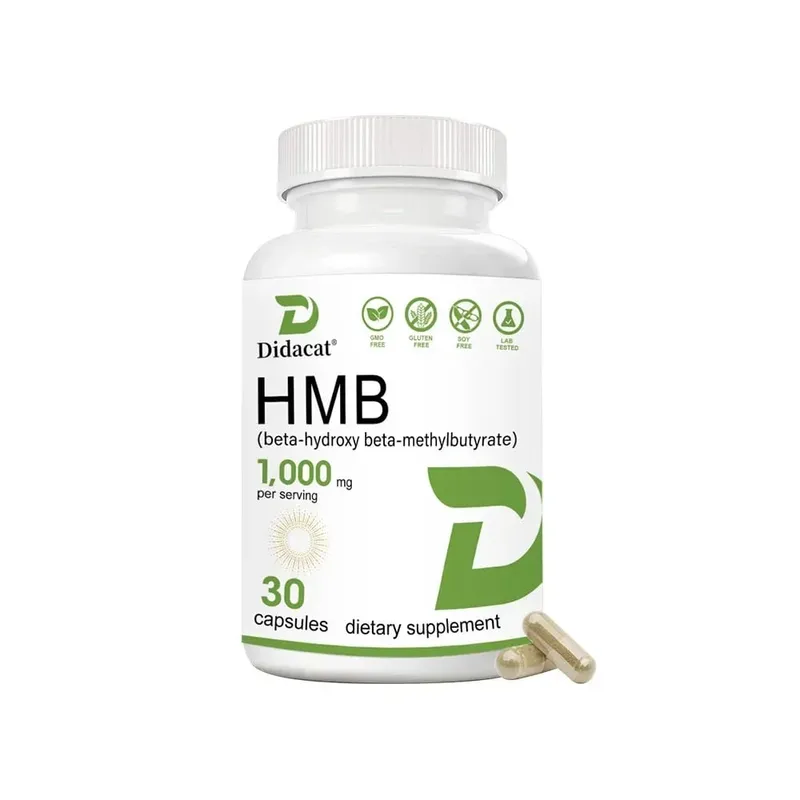 HMB Male Energy Booster - for Increased Muscle Mass and Athletic Strength Energy Supplement Endurance Non-GMO Gluten Free