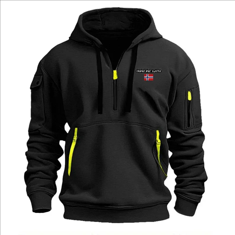 Men's and Women's Printed Hooded Sweatshirts Loose Pullover Black Camel Fashionable Spring and Autumn Hoodies for Men and Women — image 12