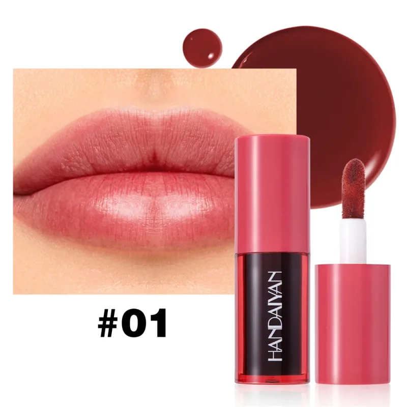 1Pc Long-lasting Lip Dyeing Waterproof Highly Pigmented Lightening Lip Textures Moisturizing Non-stick Cup Lip Tint Stain Makeup