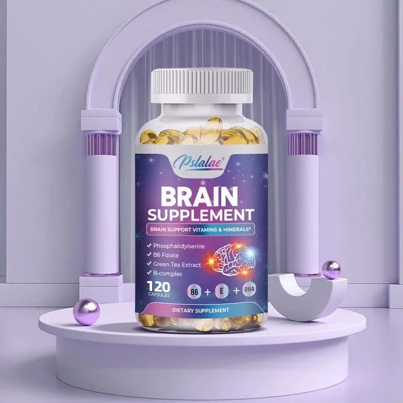 Brain Supplement - Supports Brain Health Cognitive Function Improves Mental Clarity and Boosts Memory and Concentration Vegan