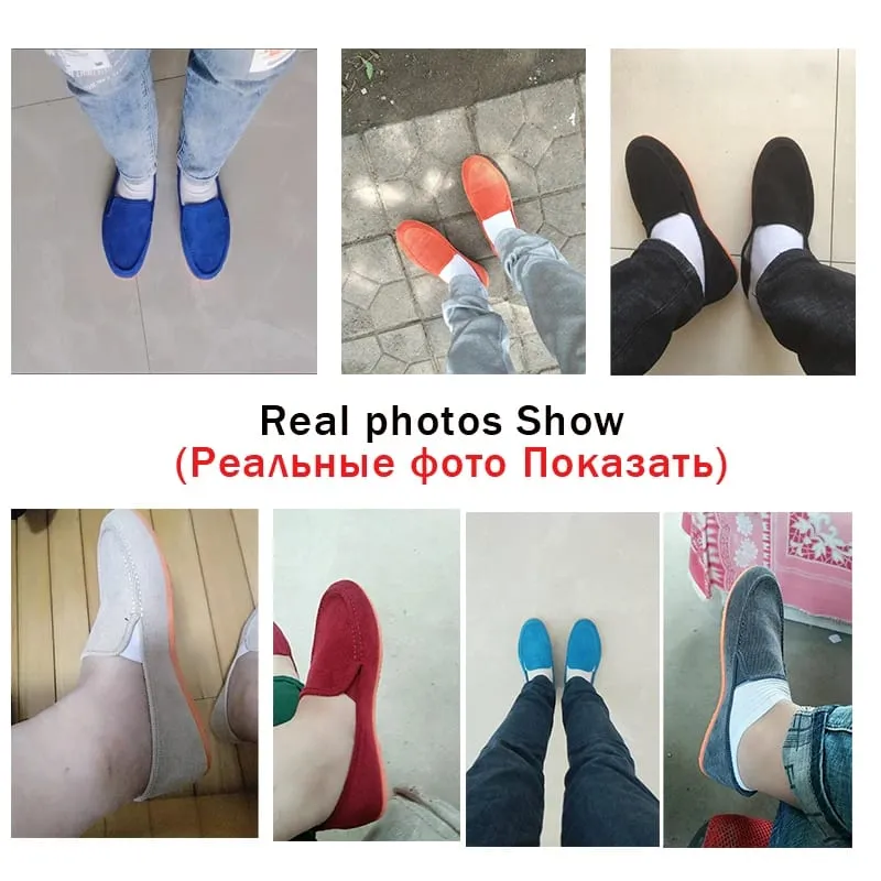 2026 New Summer Casual Loafers Men Old Stylish Canvas Shoes Multi-colors Plus Size Brand Man Shoes Males Slip On Flats Sneakers — image 3