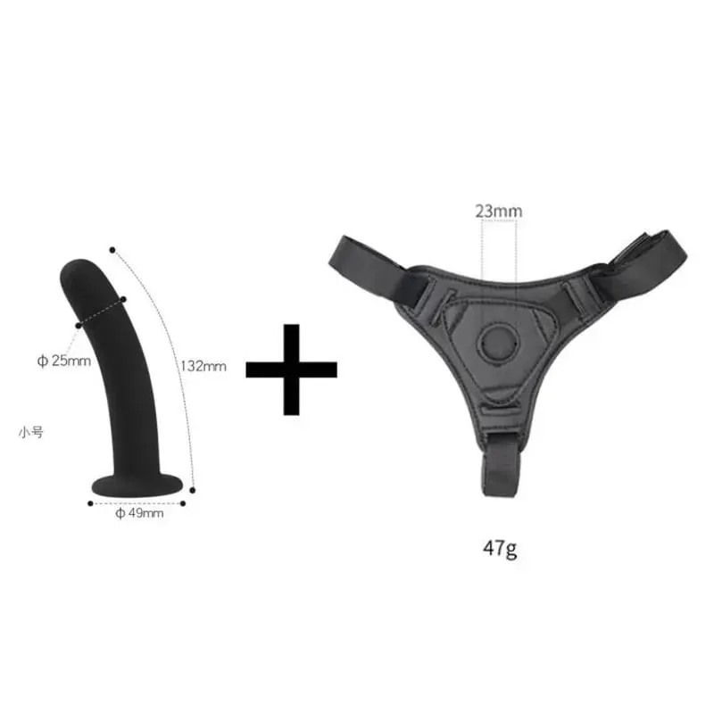 Lesbian Realistic Strapon Dildo Panties Strap-on Harness Belt with Silicone Anal Plug Suction Cup for Women Gay Sex Toys — image 11