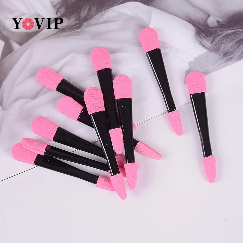10pcs Double Ended Eyeshadow Applicator Pro Sponge Eye Shadow Make Up Supplies Portable Eye Shadow Brushes Powder Brush — image 3
