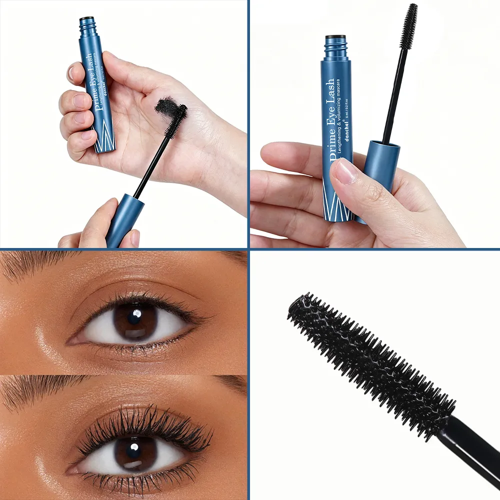 Forlængende og volumengivende Mascara Vandafvisende Langvarig Nærende Styrke Mascara Blank Naturlig finish Øjenmakeup — image 7