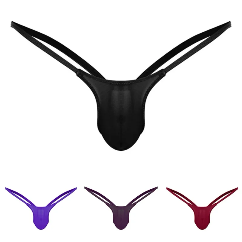 Ultra-thin Gay Men Thong G-string Seamless Men Jockstrap Micro T-back Underwear Male String Bikini Swimwear Pouch Underpant A50 — image 11