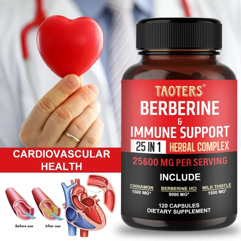 Berberine Capsules Contain Ceylon Cinnamon and Milk Thistle To Support Glucose Balance Liver Health Digestion and Weight Loss — image 1