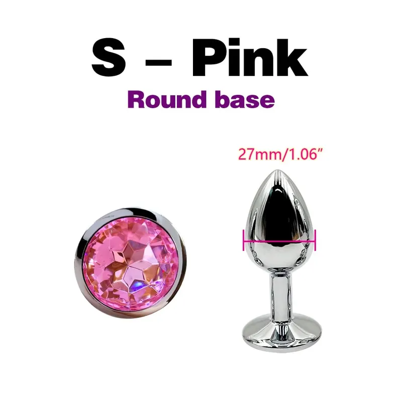 Metal Anal Plug With Gem Base Beginner To Expert 5 Size Butt Plug G-Point Massage Dildos Female/Male Couples Adult Sex Toys — image 11