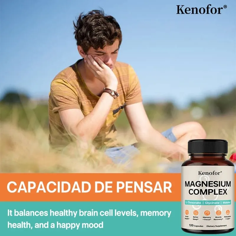 Magnesium Complex Supplement with L-threonine Glycine and Malate To Support Brain Health Memory Concentration and Sleep — image 2