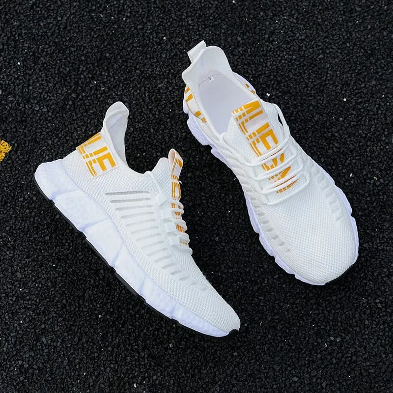 Summer Men's Mesh Tennis Casual Sneakers Breathable Soft Sole Lightweight Outdoor Hiking Comfortable Running Vulcanized Shoes — image 10