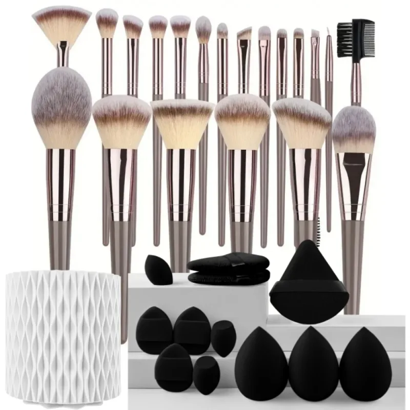 3-20PCS Makeup Brushes Set Eyeshadow Fluffy Foundation Concealer Blush Highlighter Storage Box Female Cosmetics Beauty Tools — image 23