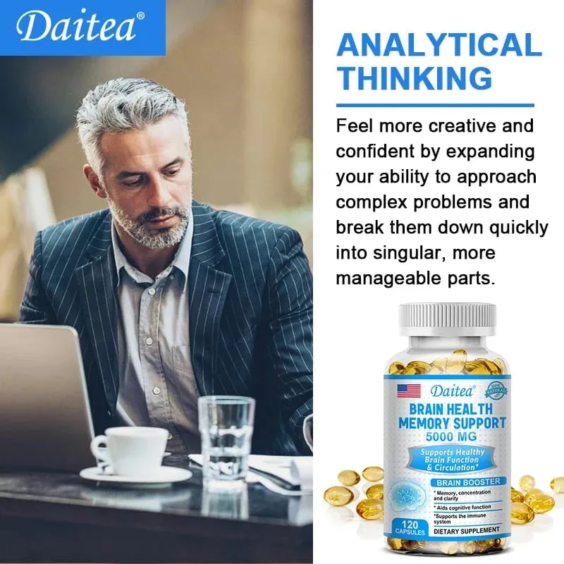 Brain Nootropics - Improves Memory and Focus Benefits The Nervous System Replenishes Energy and IQ Health