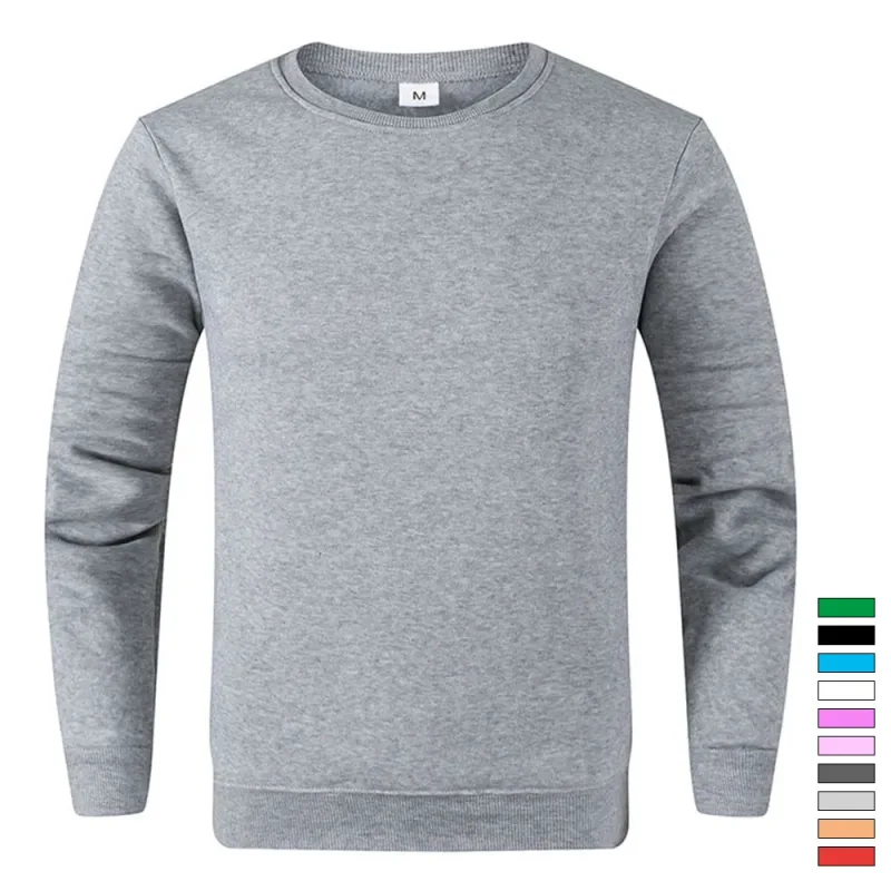 Men's Basic Pullovers Casual Sweatshirts for Men Women Solid Color Spring Autumn Hoodie Sports Long Sleeve Sweatshirt Techwear — image 16