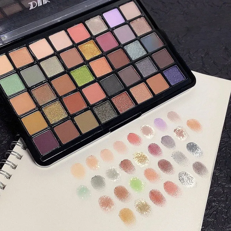 Shimmer Eyeshadow Palette 40 Colors Eye Shadows Matte Glitter Pigment Eye Shadows Wterproof Korean Eye Makeup Palette Cosmetics — image 6