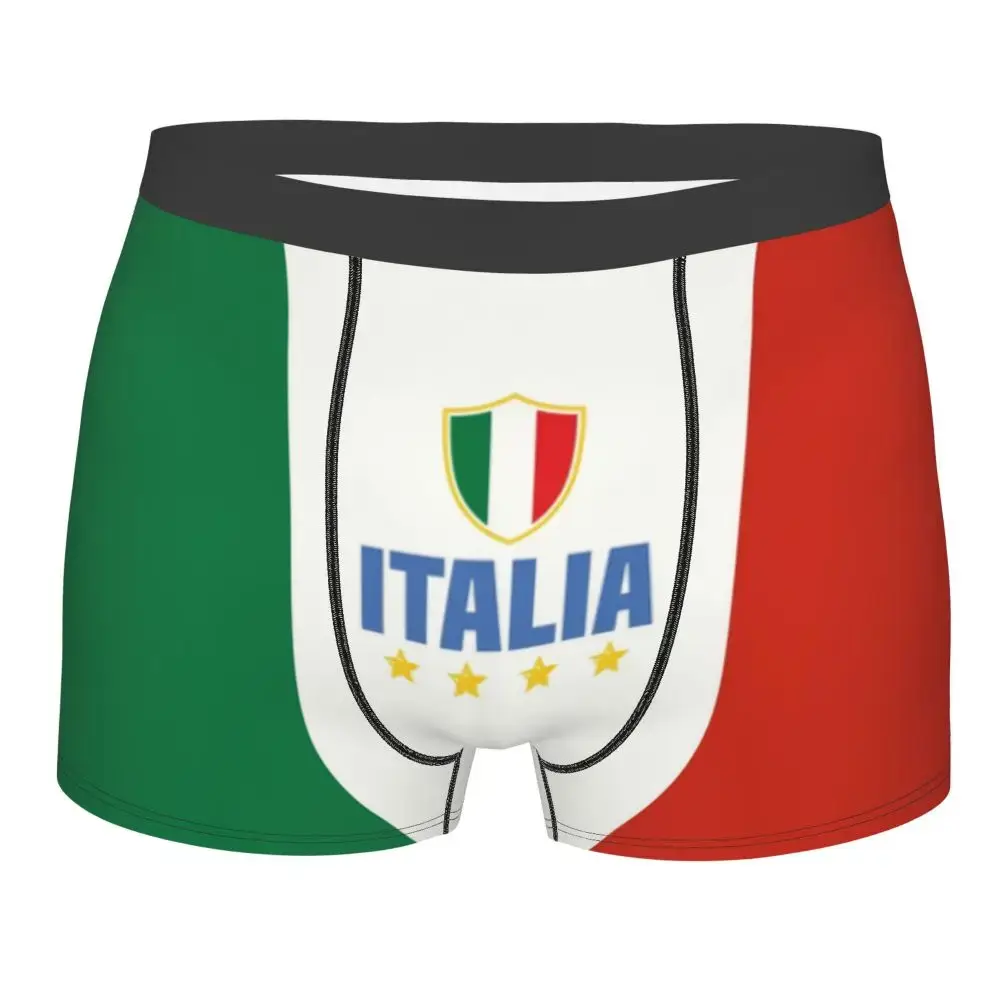 Flag Of Italy Underwear Men Sexy Print Customized Italian Patriotic Boxer Briefs Shorts Panties Soft Underpants — image 1