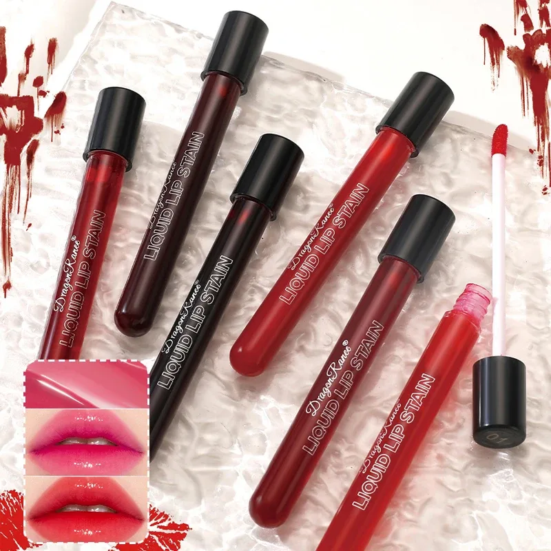 Mirror Lip Gloss Long Lasting Not Fade Lip Tint Water Gloss Glass Lipstick Blood Plasma Lips Makeup Halloween Lip Stain Cosmetic — image 6