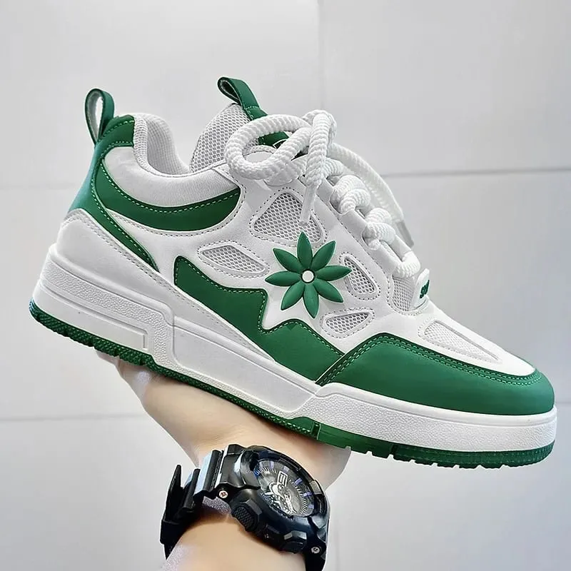 Men Platform Vulcanized Shoes New Fashion Increased Thick Sole Breathable Casual Wear Resistant Casual Sports Shoes for Men — image 8