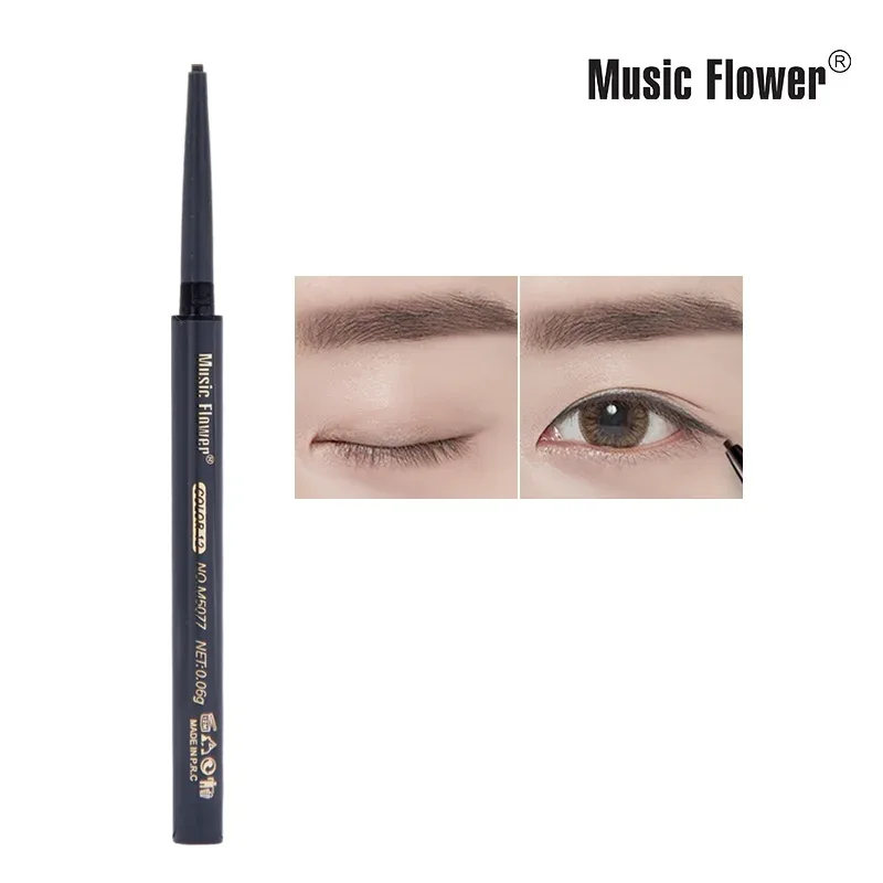 Music Flower 12 Color Gel Eyeliner Pencil Automatic Waterproof Eye Makeup Black Blue Eyleliner Long Lasting Shimmer Cosmetics — image 15