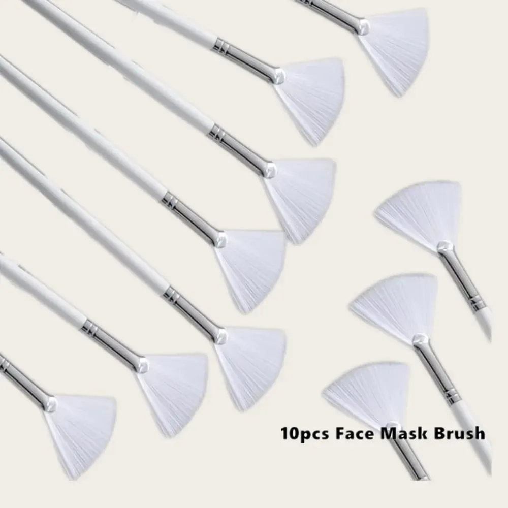 10/50Pcs DIY Face Mask Brush Set Soft Applicator Brushes Makeup Tools Includes Soft Fan Facial Brushes Acid Applicator Brush — image 1