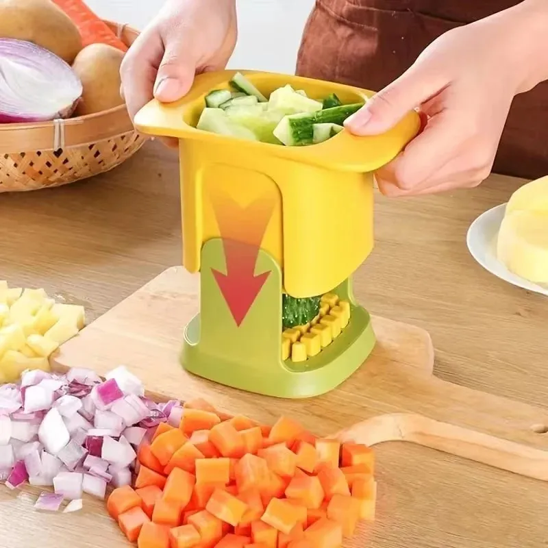 Multifunctional Vegetable Chopper Onion Dicing Artifact French Fries Slicer Kitchen Gadget Cucumber Potato Slicer Kitchen Tools — image 9