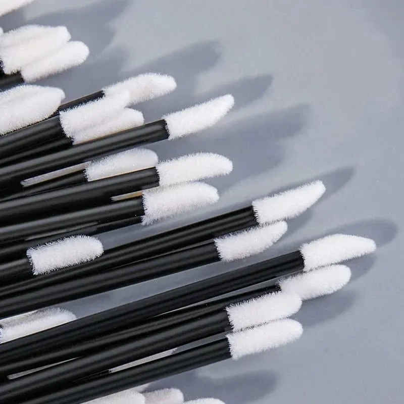 50Pcs Disposable Lip Brush Eyelash Makeups Microbrush Lash Extension Mascara Applicator Lipstick Wands Set Cosmetic Makeup Tools — image 3