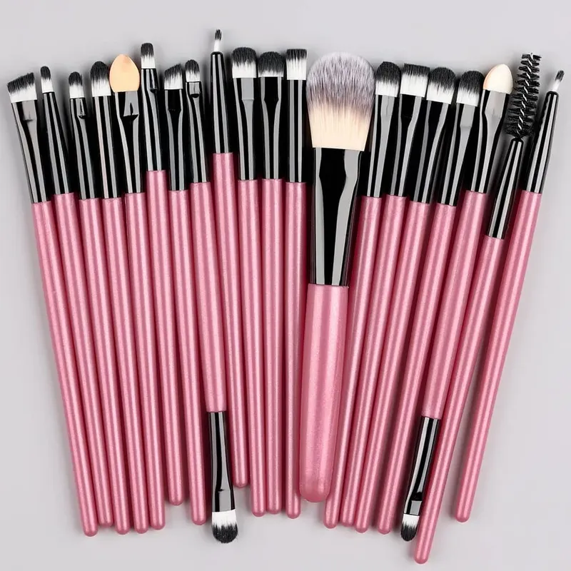 20PCS Makeup Brushes Set for Cosmetics Foundation Blush Powder Eyeshadow Kabuki Blending Brush With Powder Puff Beauty Tools — image 17