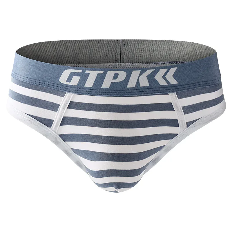 Striped 3pcs Cotton Underwear Men Brief Panties Mens Briefs BoxerShorts Man Male Underpants Size M-3XL E204-HR — image 7