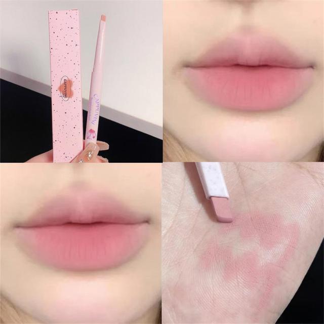 Nude Lip Liner Pencil Smooth Outline Lip Shape Waterproof Long-Lasting Matte Lipstick Pen Makeup for Natural Lips